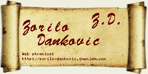 Zorilo Danković vizit kartica